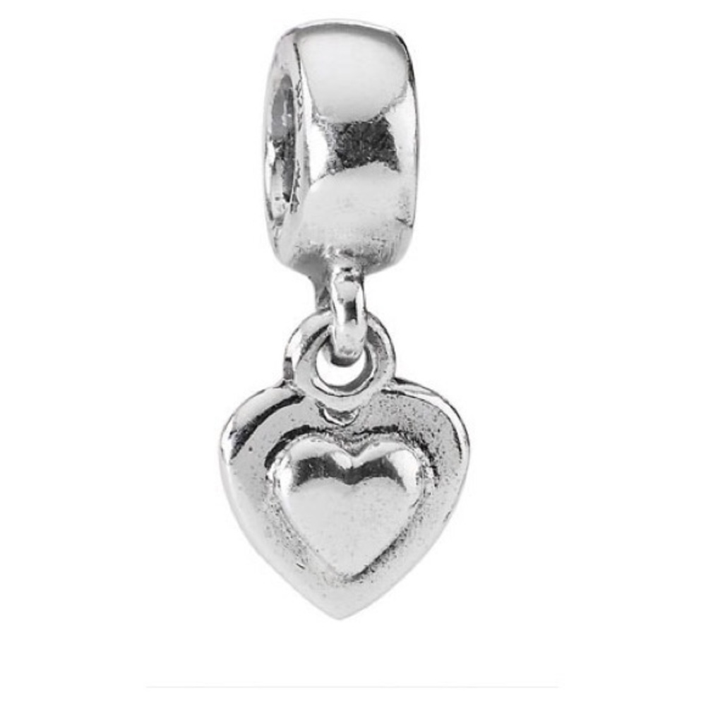 Pandora double heart dangling charm